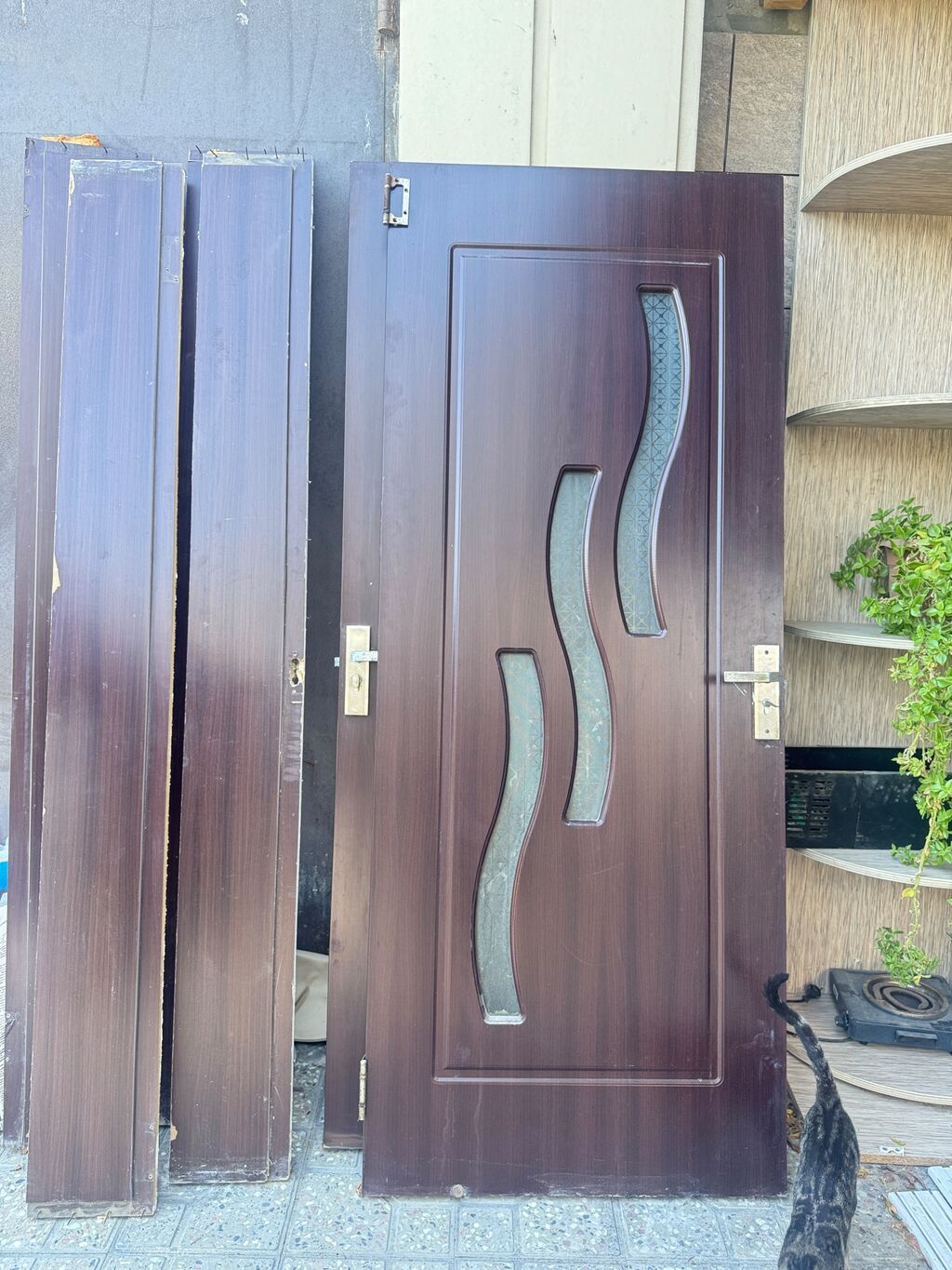 İşlənmiş Otaq qapısı Ünvandan götürmə — Pəncərələr, qapılar, balkonlar, Digah