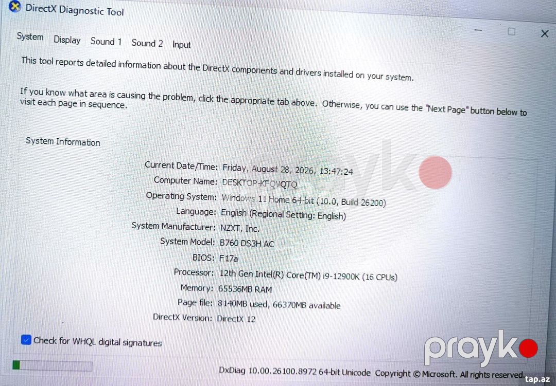 Masaüstü kompüter "Core i9, RTX 5060 TI, RAM 64GB, SSD 1TB" — Masaüstü kompüterlər, Bakı (10)