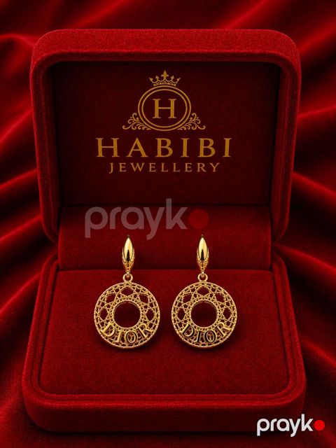 Sırğa qadınlar üçün Habibi Jewellery HJ942, qızılı, qızıl 585 əyar — Bakı
