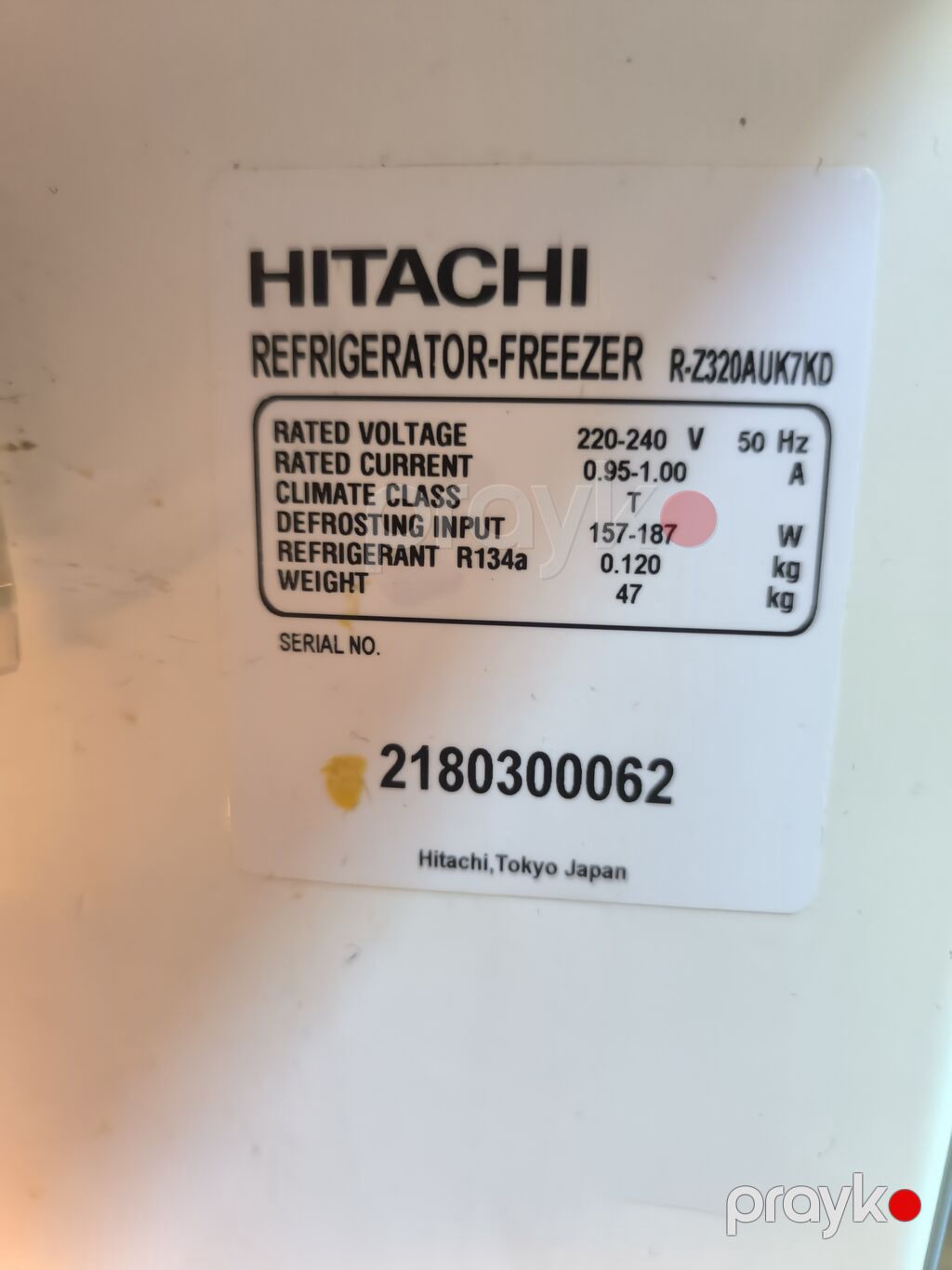 Hitachi soyuducu-dondurucu – model Texniki xüsusiyyətlər: - Defrost — Soyuducular, Bakı (2)