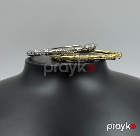 Qadınlar üçün qolbaq SC-5698, paslanmayan polad, qızılı/gümüşü — Bakı