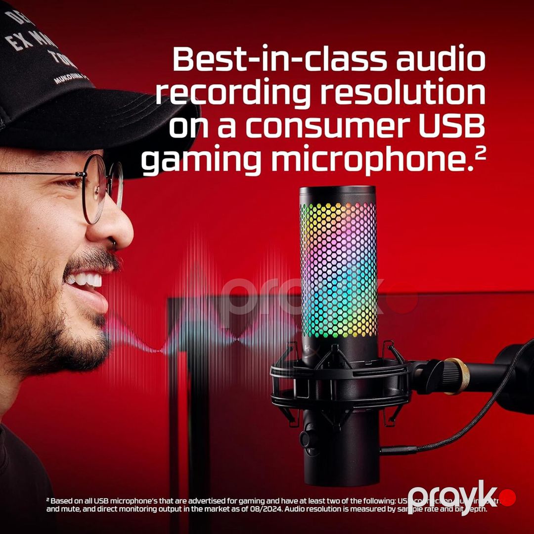 Mikrofon RGB HyperX Quadcast 2 S Gaming (9A273AA) — Səs texnikası, Bakı (9)
