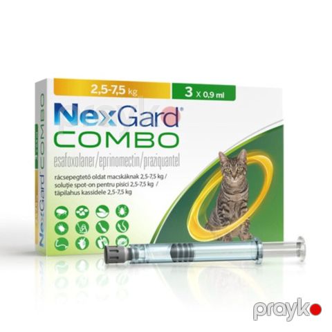 Birə və gənələrə qarşı damcılar NexGard, 2.5–7.5 kq çəkidə olan pişiklər üçün, 0.9 ml, 1 ədəd — Bakı