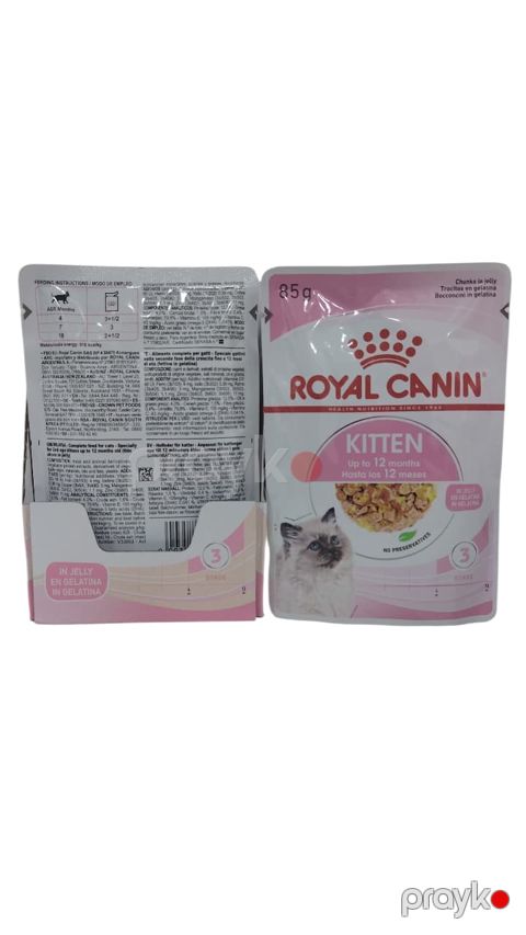 Nəm yem Royal Canin Kitten jeledə toyuq tikələri 85 q — Bakı