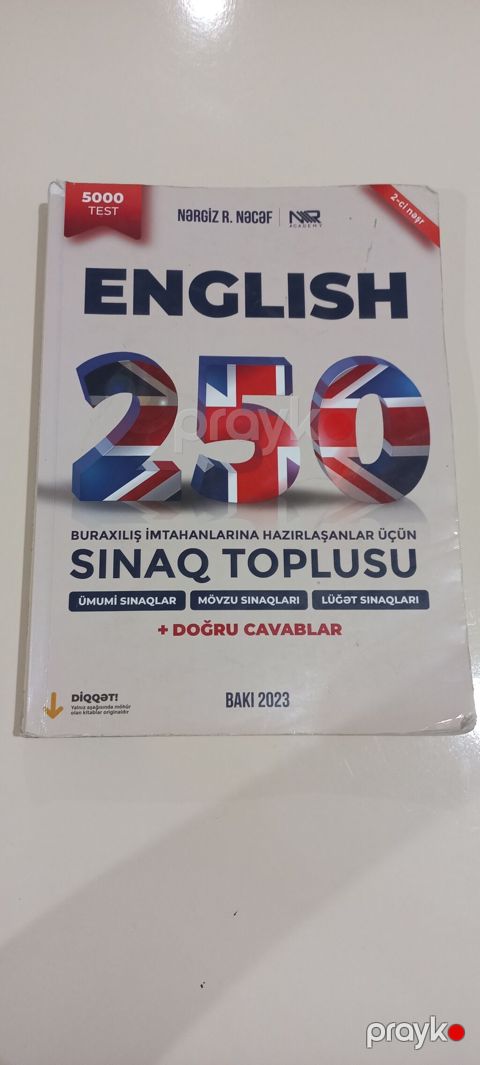 Məhsul: İngilis dili üzrə buraxılış imtahanlarına hazırlıq üçün test — Gəncə