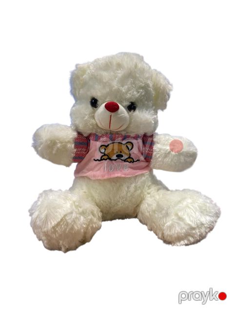 Yumşaq oyuncaq ayı Btl_000086, ağ, 35 sm — Bakı
