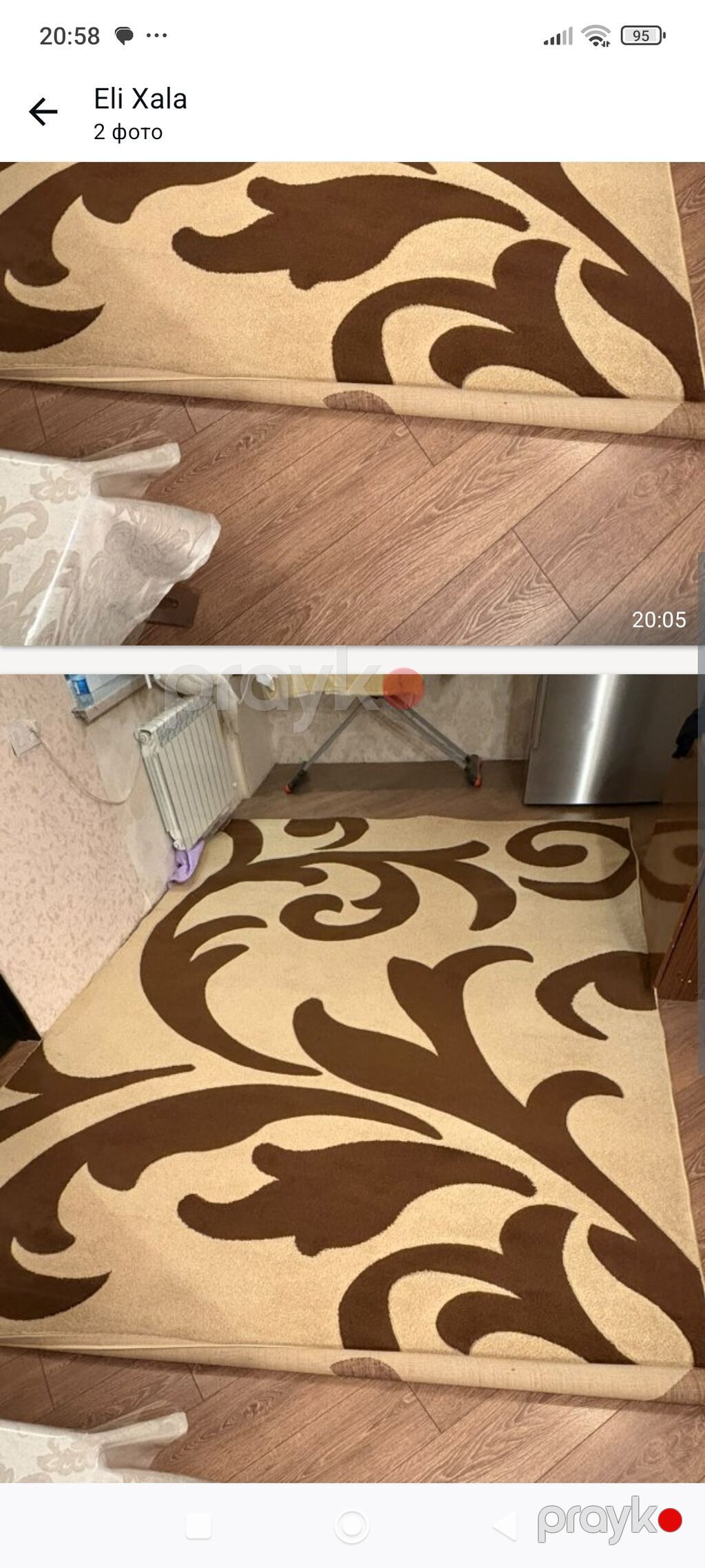 Kasmir xalca olcusu 2.50 nin 3.50ye — Ev malları, Bakı (2)