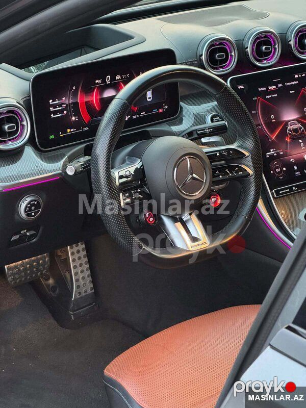 Mercedes C43 AMG, 2022 il — Minik avtomobili icarəsi, Bakı (3)