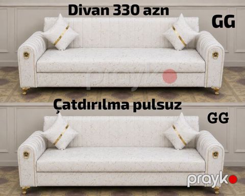 Məhsul: Klassik üslubda 3 nəfərlik divan Xüsusiyyətlər: - Rəng: açıq — Sumqayıt