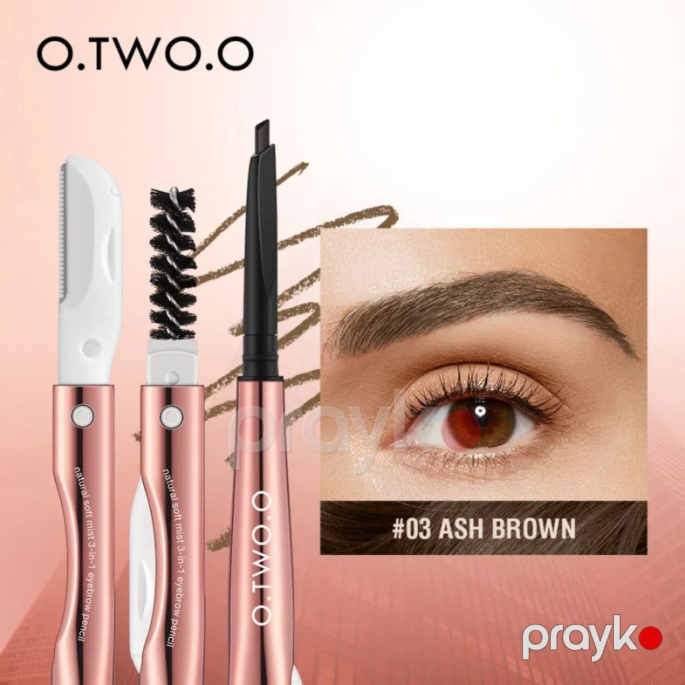 Qaş üçün qələm O.two.o Natural Soft Mist 3-in-1 Ash Brown 03 — Mallar, Bakı (3)