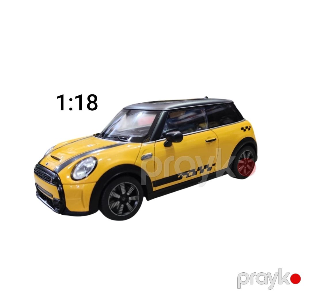 Oyuncaq avtomobil Mini Cooper 1:18, dəmir, sarı — Mallar, Bakı (2)