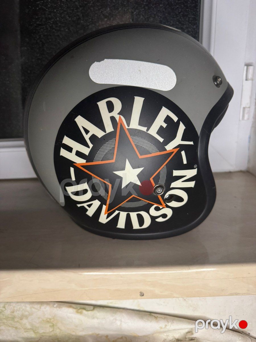 Harley-Davidson Bell Grey Star Retro 3/4 — Ehtiyat hissələri və aksesuarlar, Bakı (2)