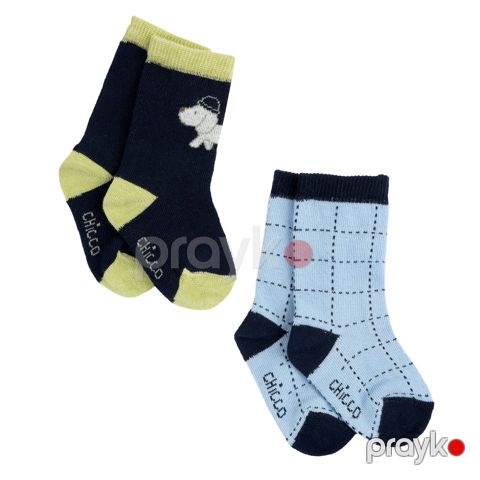 Oğlanlar üçün corab dəsti Chicco 9007770000000-88, rəngbərəng, pambıq/poliamid/elastan, ölçü 6-9 ay — Bakı