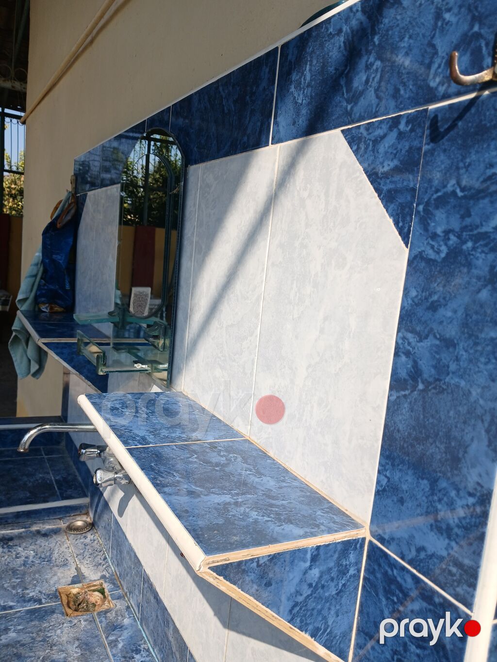 Keramika plitələrlə üzlənmiş açıq hava moyka komplekti - Material — Mətbəx lavabolarında, Saatlı (5)