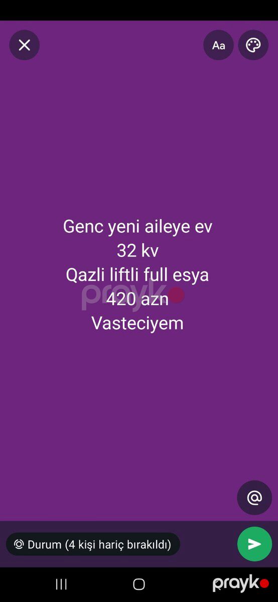2-otaqlı yeni tikili kirayə verilir, Xırdalan ş., 32 m² — Mənzil, Xırdalan (4)