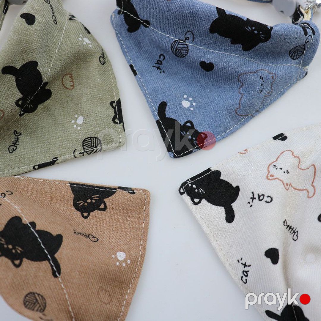 Boyunluq-bandana pişiklər üçün, bej, ölçü S — Mallar, Bakı (3)