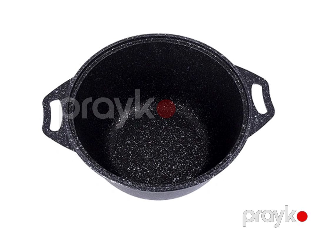 Qazan Kukmara Мраморная kmt22a, qapaq ilə, alüminium, qara, 20 sm, 2 l — Mallar, Bakı (2)