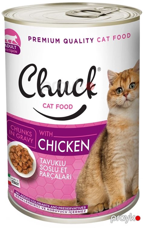 Pişik balaları üçün konserv Chuck, toyuq, 400 q — Bakı