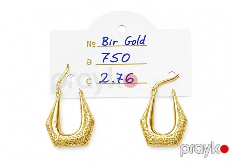 Sırğalar qadınlar üçün 4412, qızıl 750 əyar VJ977942 — Bakı