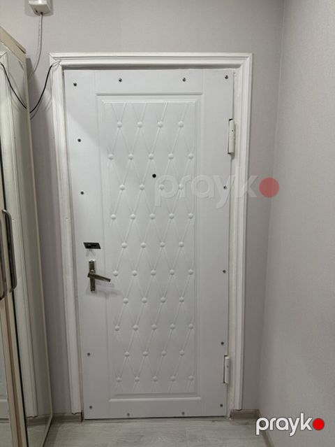 Ağ rəngli giriş qapısı (iki tərəfli dizayn) - Material: metal — Sumqayıt