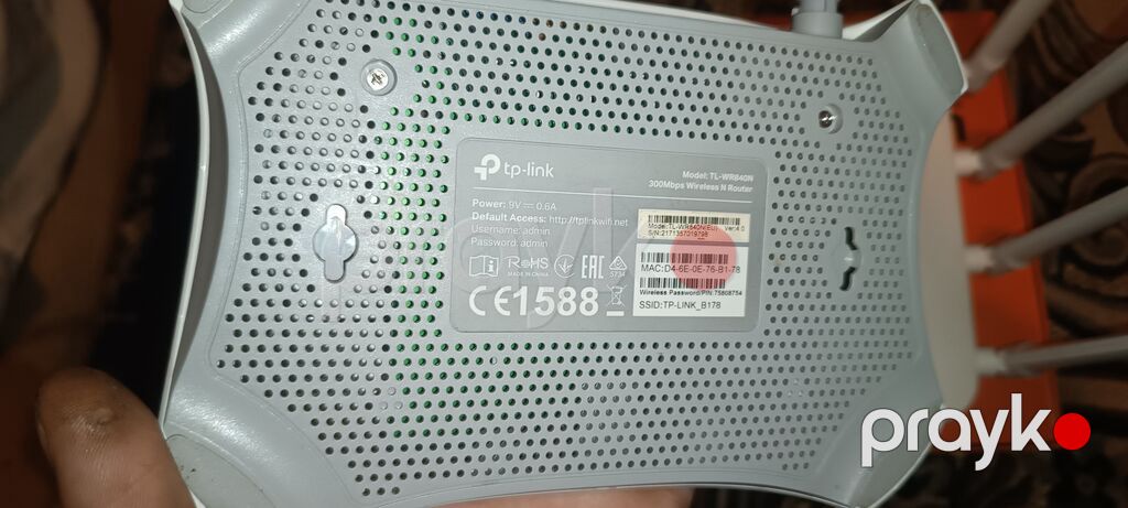 İki ədəd Wi‑Fi router dəsti 1) TP-Link TL-WR840N - 2.4 GHz 802.11n — Şəbəkə və server avadanlığı, Bakı (2)