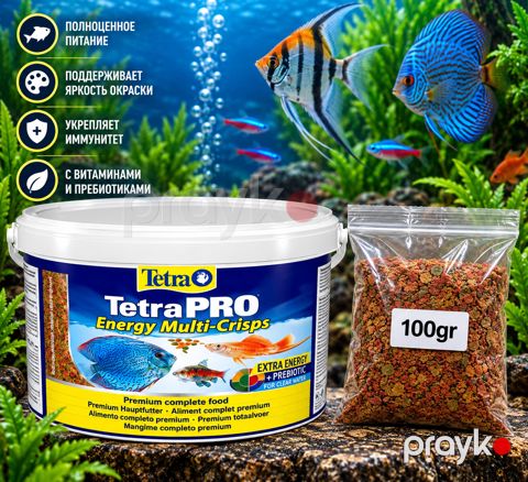 Balıq Yemi Tetrapro Energy Multi Crisps 100 qr — Bakı