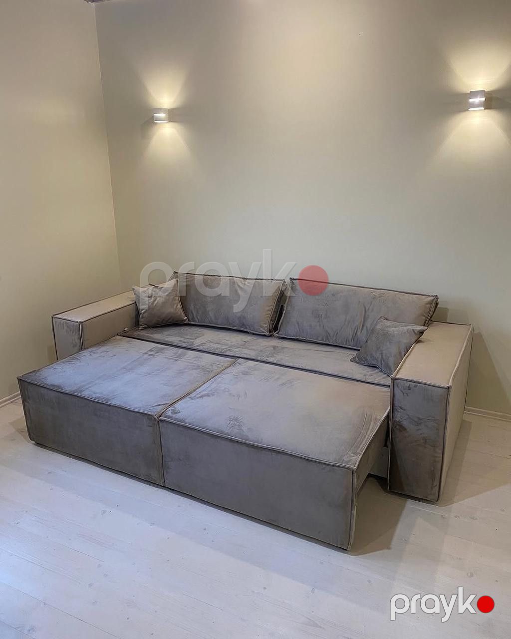 Divan York, parça, açıq boz, 240x100 sm — Divanlər, Bakı (2)