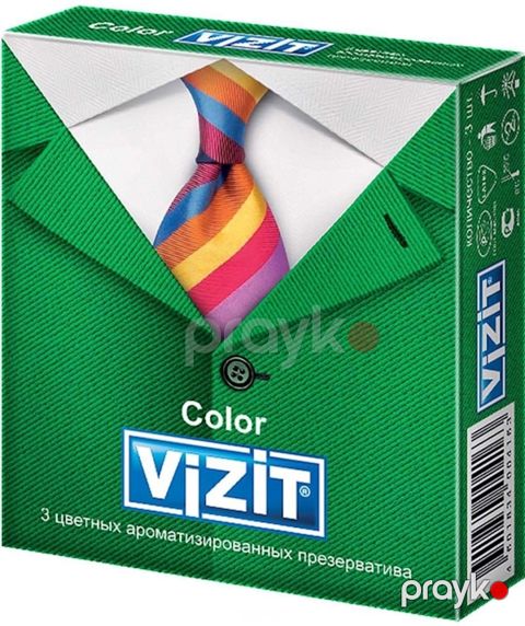 Prezervativlər Vizit Color 3 əd — Bakı