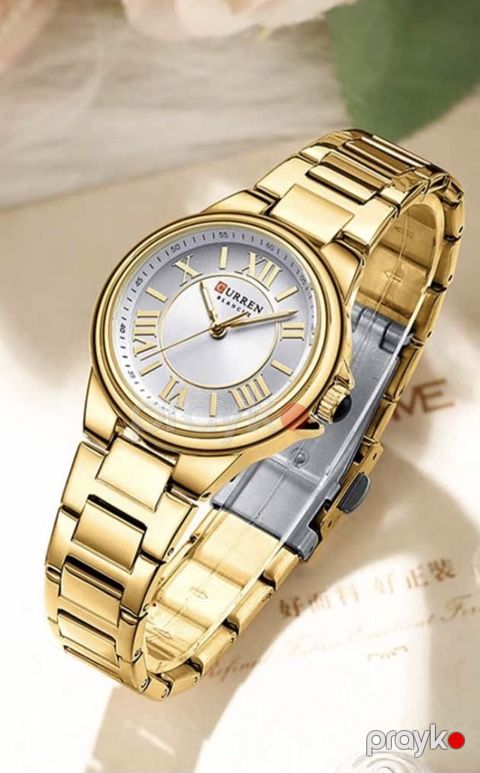 Qol saatı qadınlar üçün QLSF_0794 Gold/Grey — Bakı