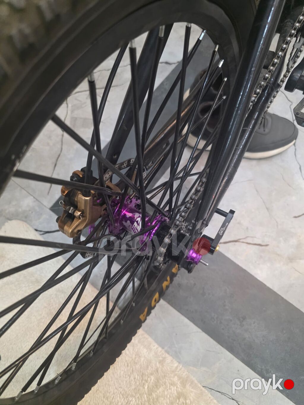 Dirt/Street tipli tək sürət velosipedi - Rəng: tam qara - Çərçivə — BMX, Bakı (5)
