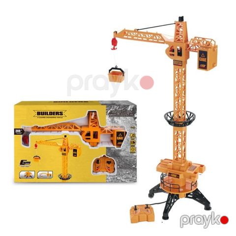 Oyuncaq qüllə kran KP31589, 3 yaş+, sarı, Piramida10337 - Piramida10337 — Bakı