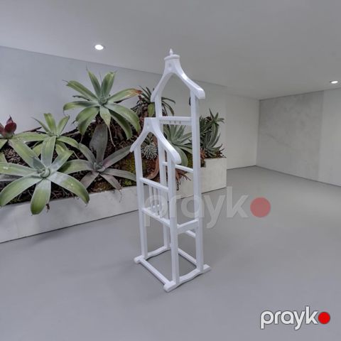 Asılqan 7076, ağ, taxta, 125х40х25 sm — Bakı