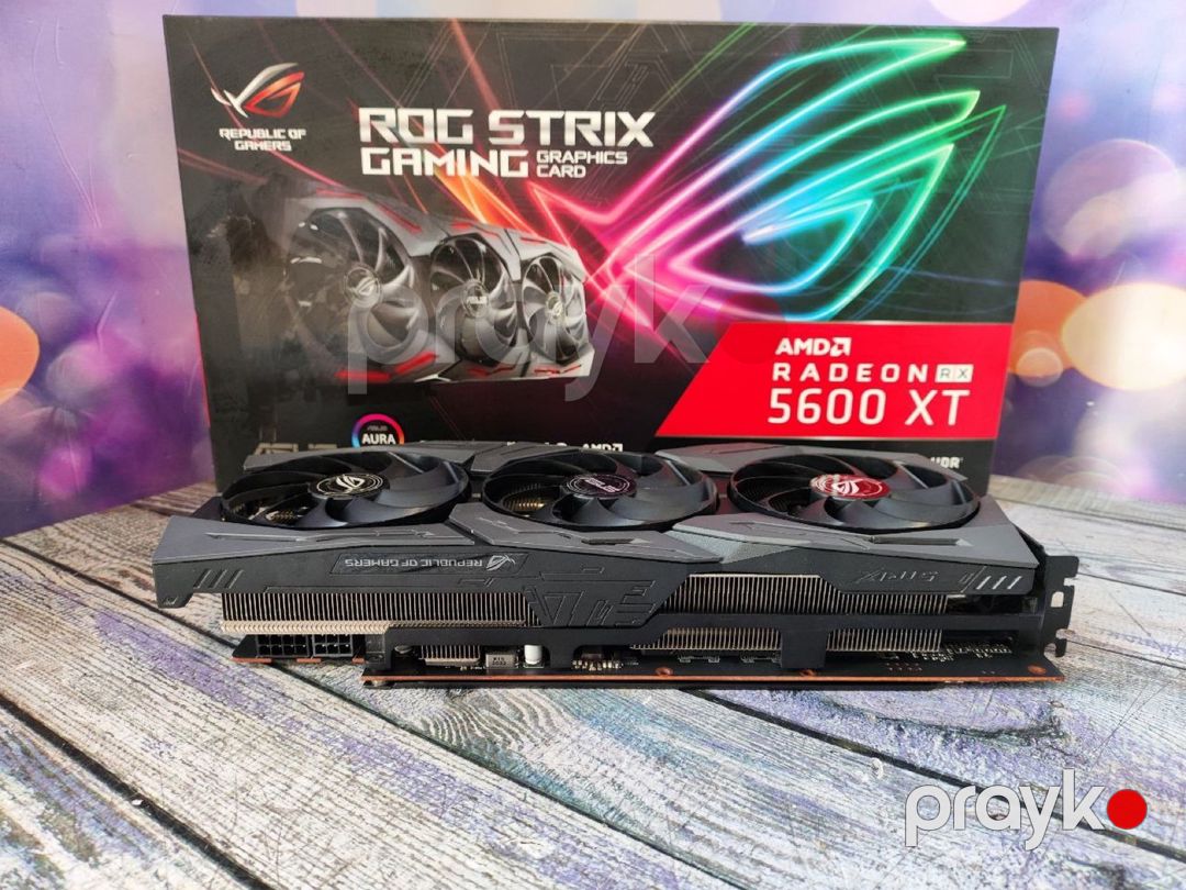 Video kart Asus RX 5600XT Rog Strix 6GB — Kompüterlər və noutbuklar, Bakı (3)