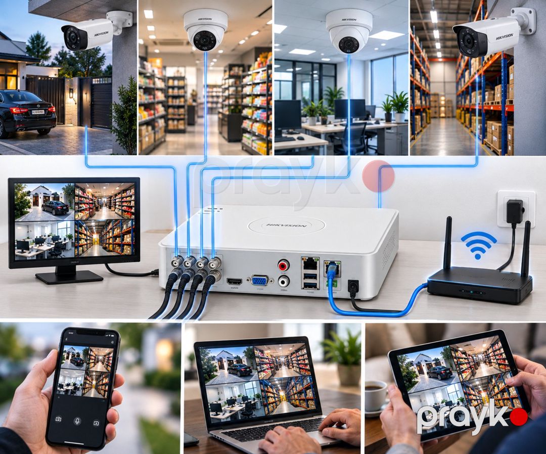 Hikvision 4 Kanallı DVR – kamera qeydiyyat cihazı — Ağıllı ev və təhlükəsizlik, Bakı (2)