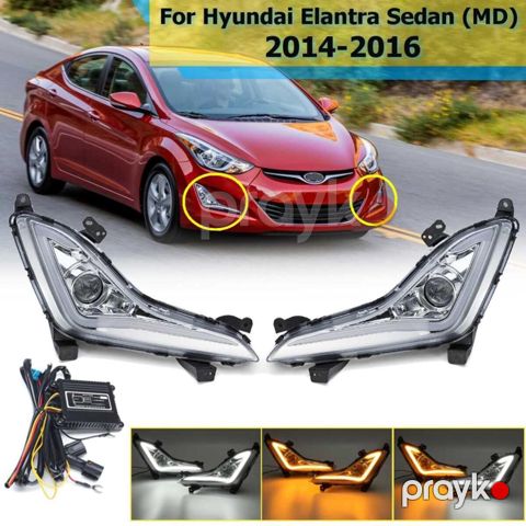 Hyundai Elantra 2014-2015 LED duman işıqları — Bakı