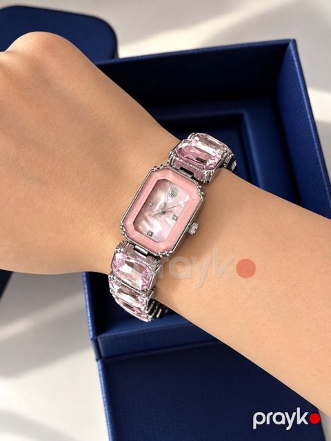 İşlənmiş, Qol saatı, Swarovski, rəng - Çəhrayı — Bakı
