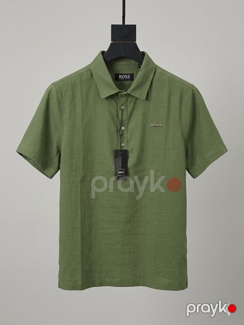 Kişilər üçün polo 99010, pambıq, haki, ölçü 2XL — Bakı
