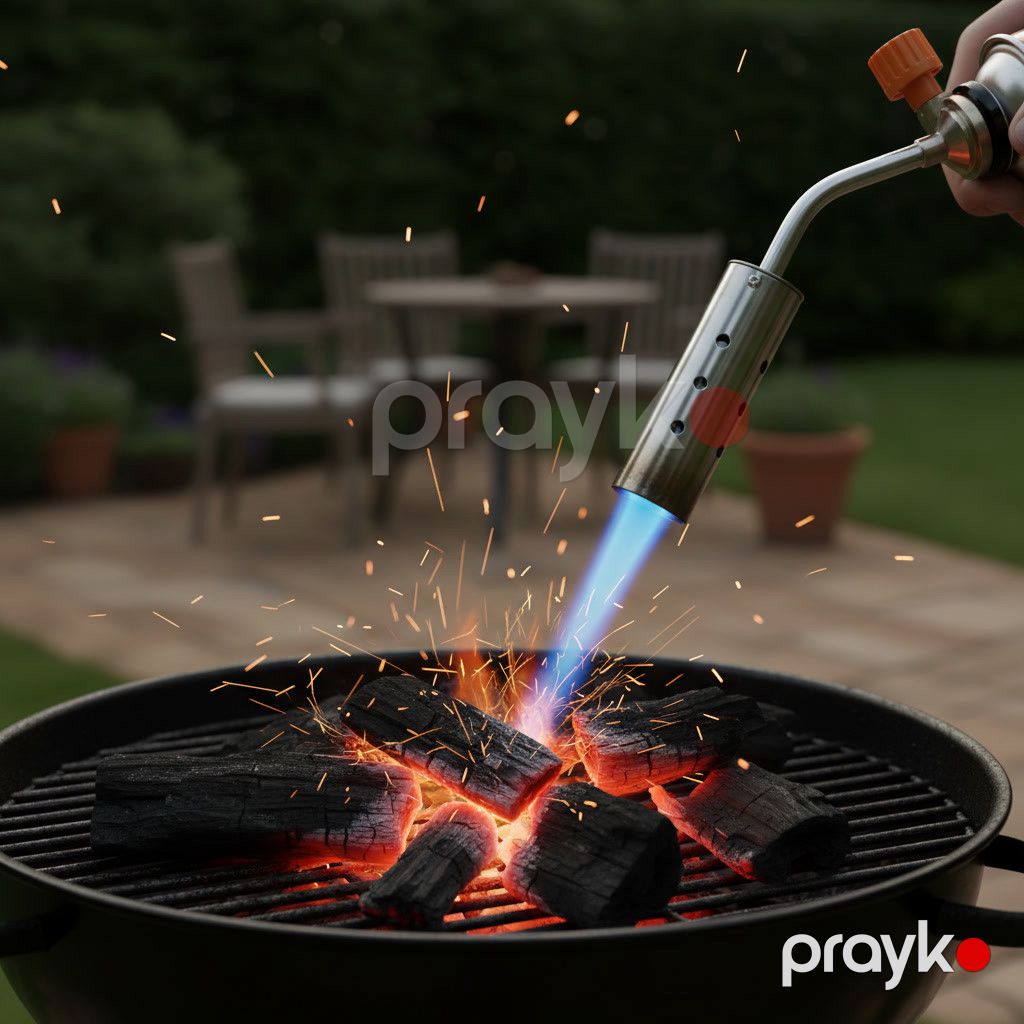 Alov tapançası barbekü üçün, tənzimlənən alov, 1300C — Mallar, Bakı (2)