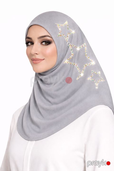 Hicab 5424, boz, pambıq, ölçü One size — Bakı