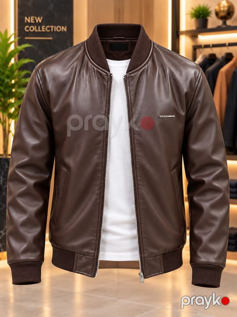 Gödəkçə 44069052, qəhvəyi, təbii dəri, 3XL — Bakı