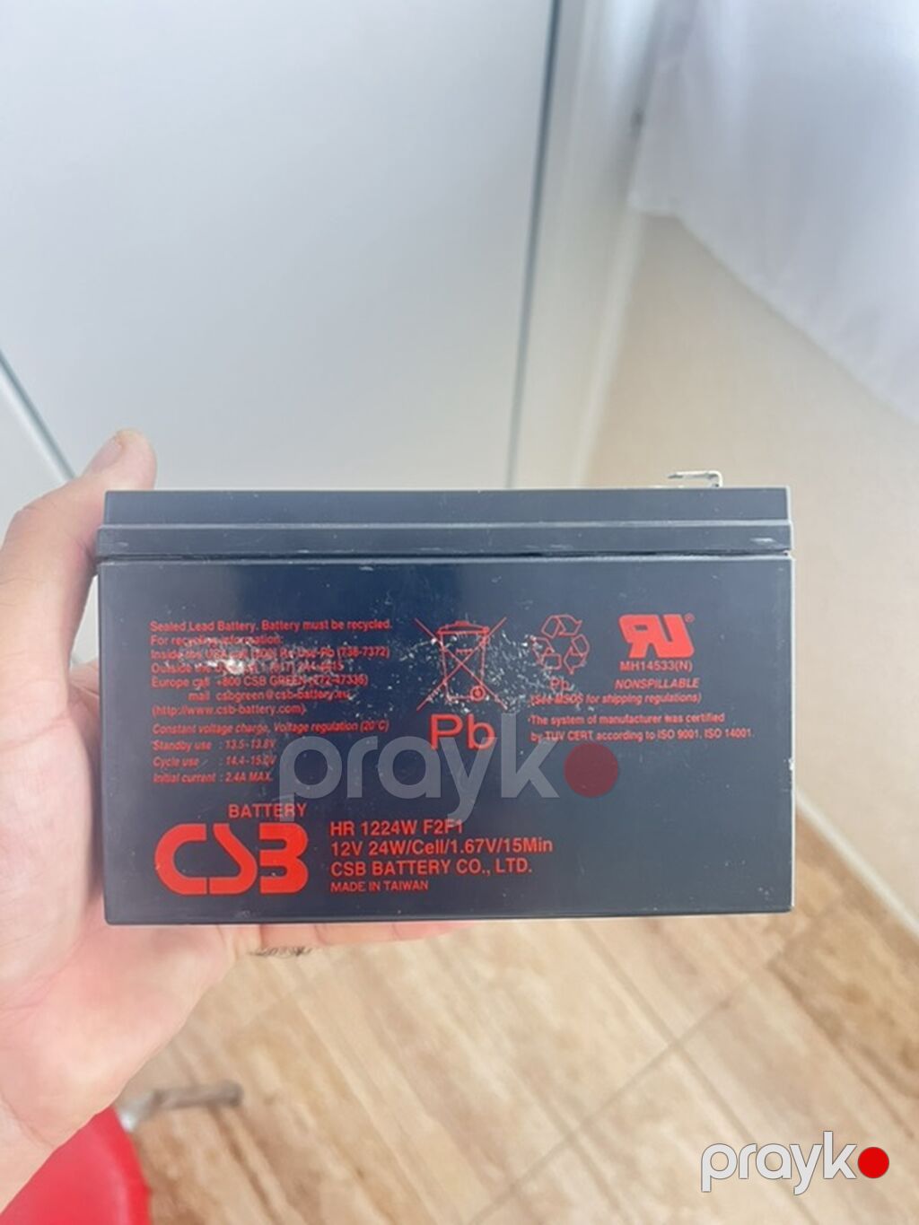 CSB Battery HR 1224W F2F1 qurğuşun-turşulu, möhürlənmiş (Sealed Lead — UPS, Bakı (3)