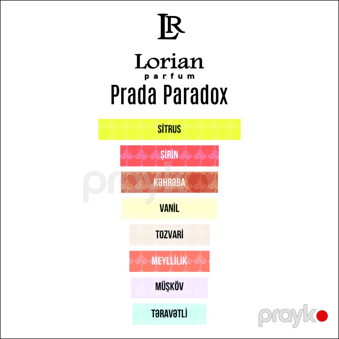 Lorian Parfum Paradox qadınlar üçün ətir suyu 100 ml — Mallar, Bakı (2)
