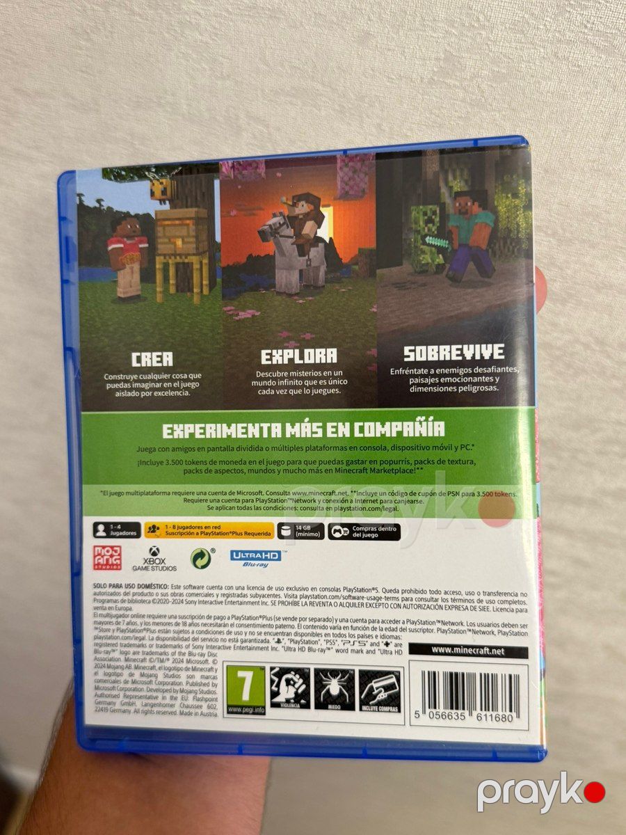 PlayStation 5 üçün Minecraft oyun diski — Oyunlar, konsollər və proqramlar, Bakı (2)