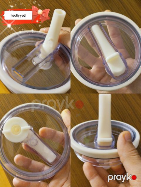 Stanley tumber qapağı. Pipetka ilə birgə. - Material: qida üçün — Digah