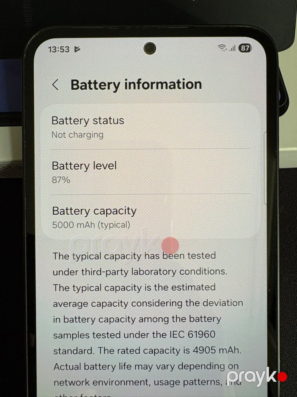 Samsung Galaxy A54 5G, 256 GB, rəng - Boz, Barmaq izi, İki sim kartlı, Face ID — Samsung, Bakı (5)