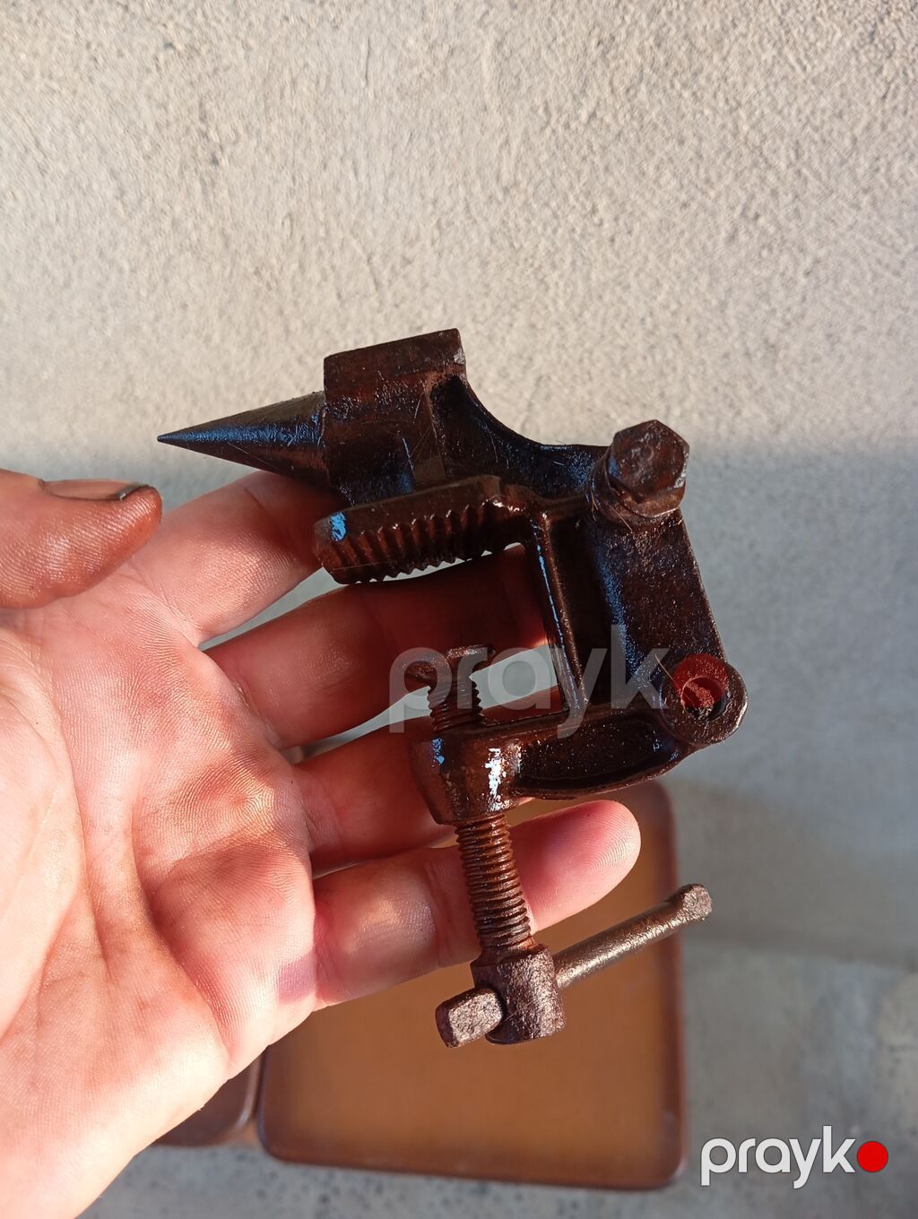 Kiçik dəzgah pəs pazlı kənar mengəsi (mini vitse) - Material: tökmə — Əsin və kemlər, Digah (2)
