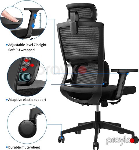 Ofis üçün kreslo Barizza Soffe, qara — Bakı