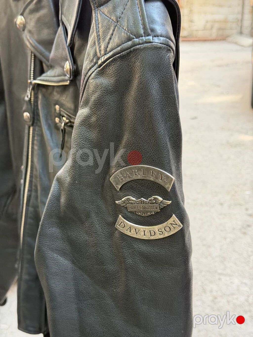 Harley-Davidson dəri motosiklet gödəkcəsi - Rəng: qara - Material — Motosiklet geyimi, Bakı (3)