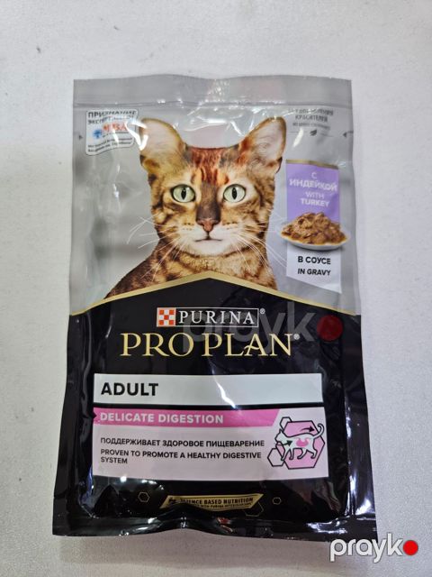 Nəm yem Purina Pro-Plan pişiklər üçün- hinduşka əti, 85 q — Bakı