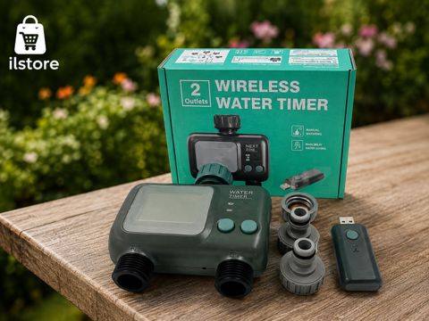 Wifi suvarma timeri, 2 çıxışlı — Bağ və bağça